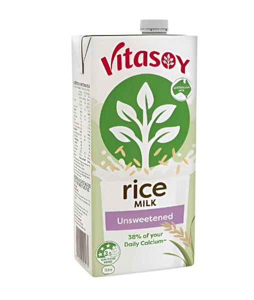 Vitasoy Unsweetened Long Life Rice Milk, 12X 1 Lt