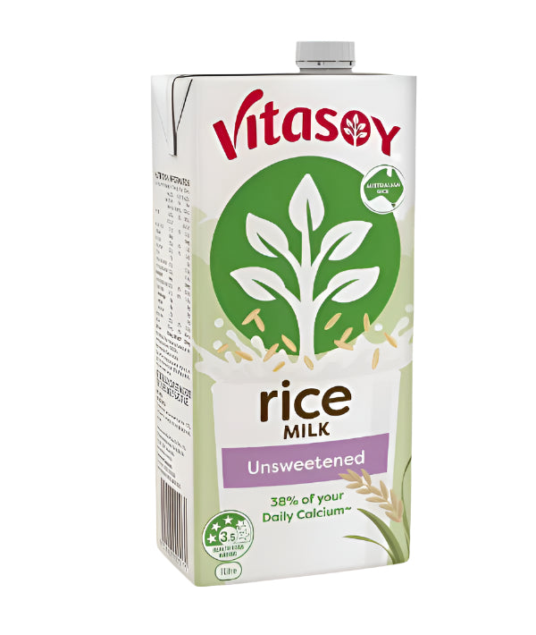 Vitasoy Unsweetened Long Life Rice Milk, 1 Lt